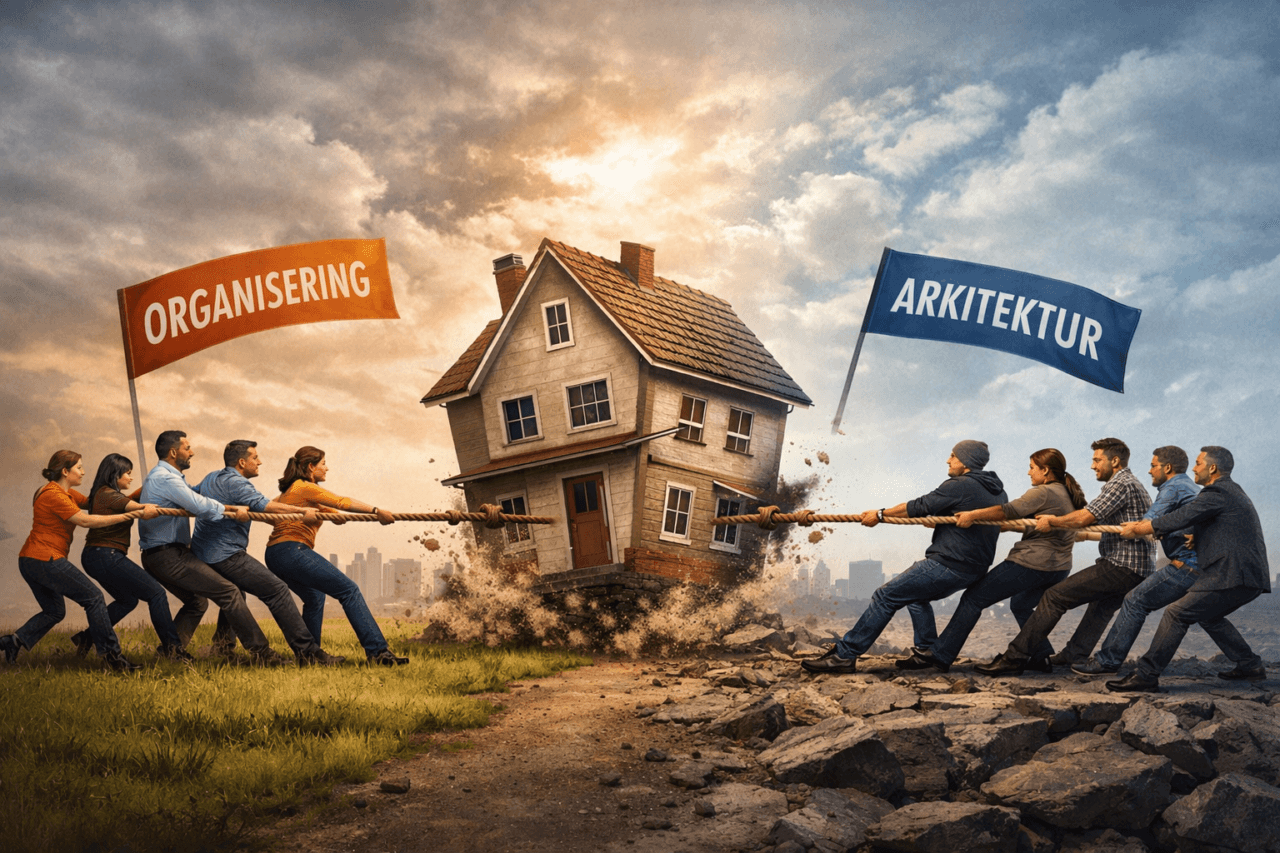 Hvorfor organiseringen næsten altid vinder over arkitekturen