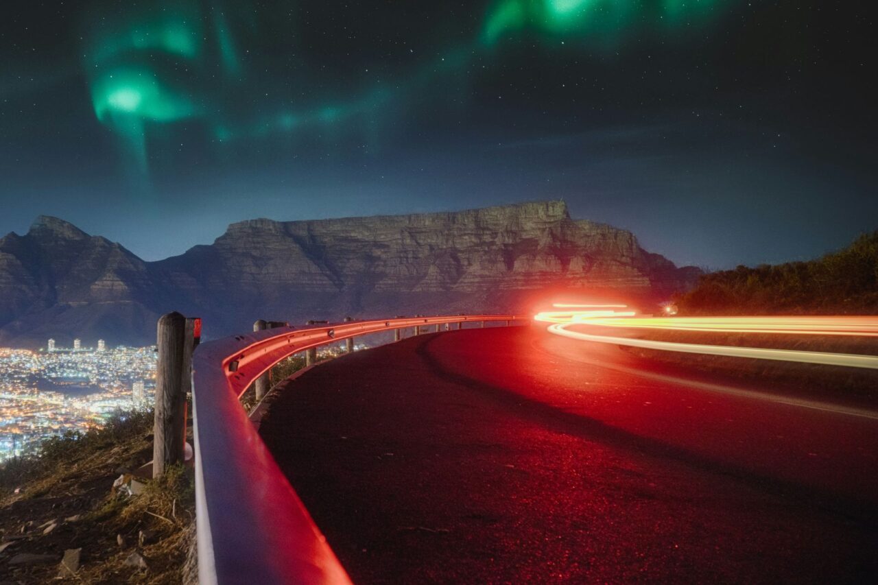Guardrails on a road.
